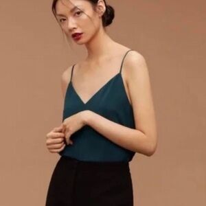 Aritzia Babaton Everly Camisole Tank Top in Scarab